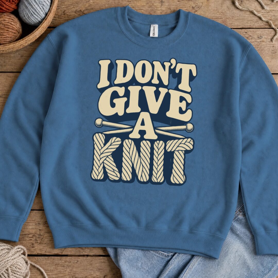 Give A Knit Sweatshirt Indigo Blue t-shirt