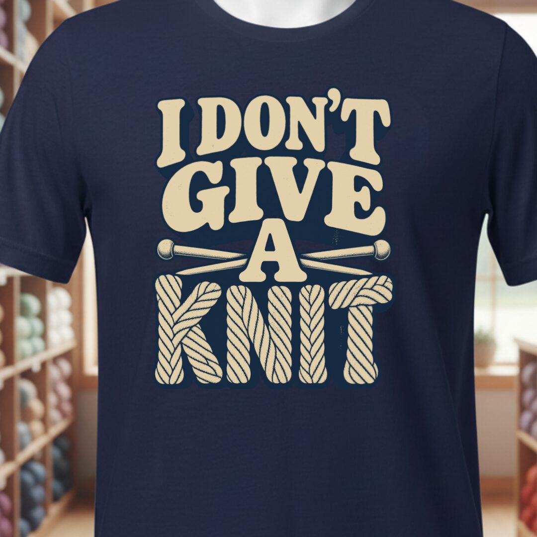 Give A Knit T-Shirt Navy t-shirt