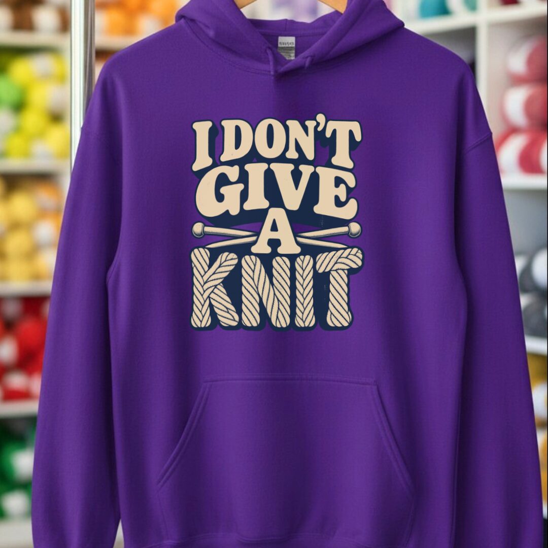 Give A Knit Hoodie Purple t-shirt