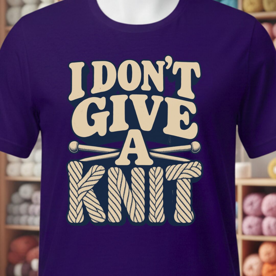 Give A Knit T-Shirt Purple t-shirt