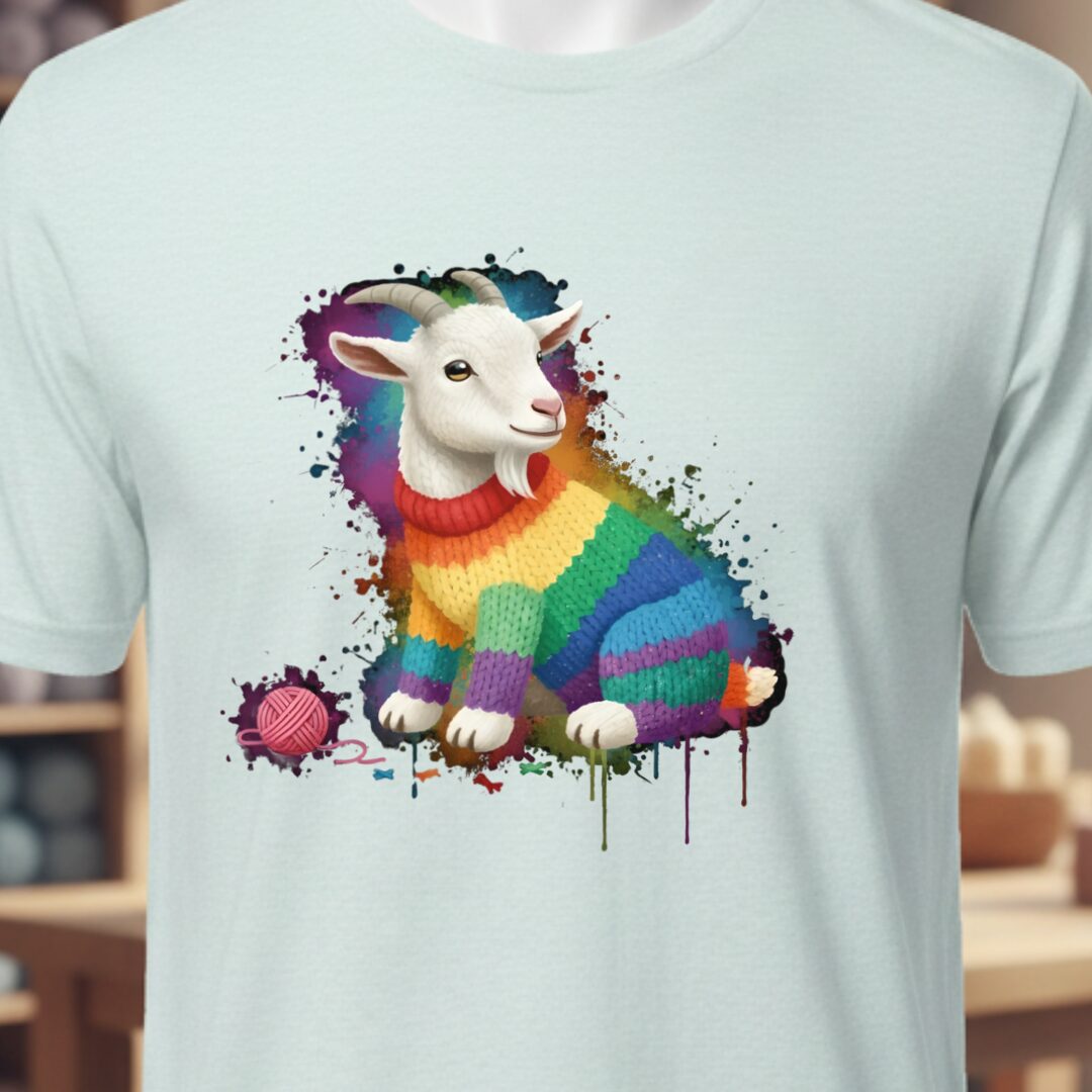 Goat Dye Splash T-Shirt Ice Blue t-shirt