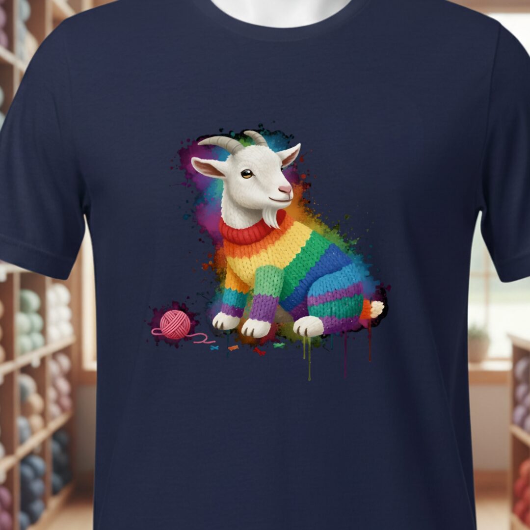 Goat Dye Splash T-Shirt Navy t-shirt