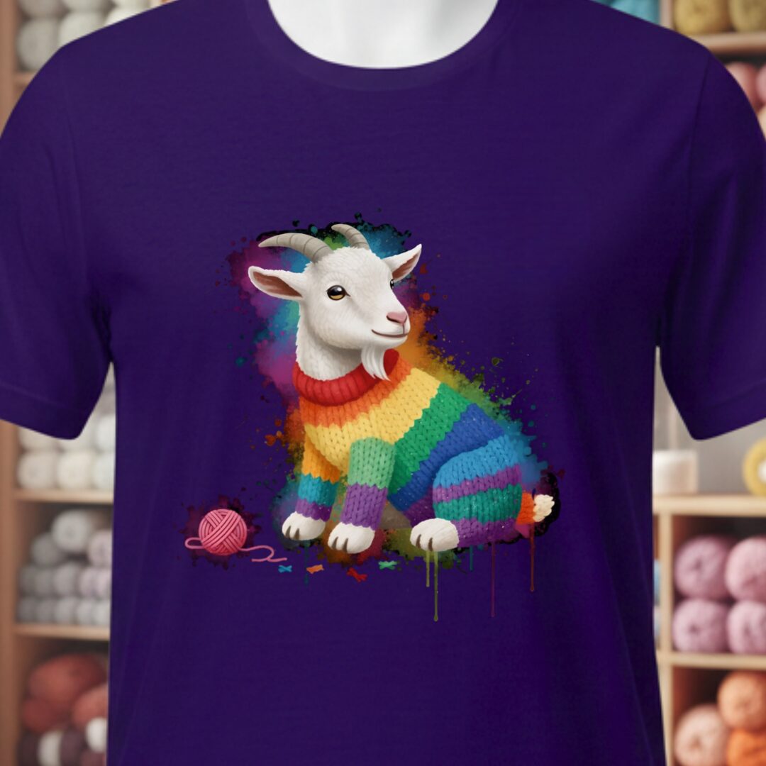 Goat Dye Splash T-Shirt Purple t-shirt