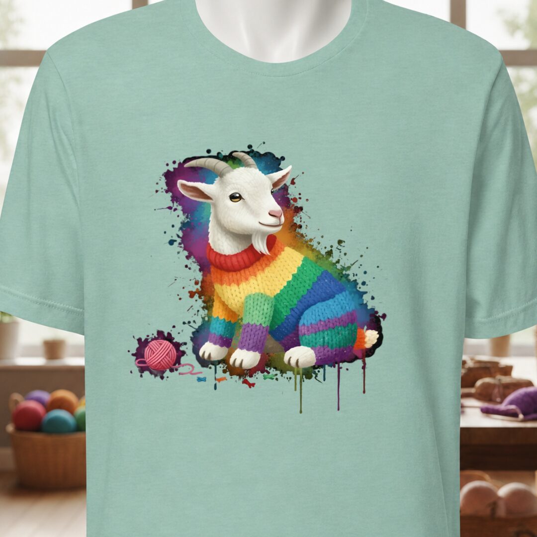 Goat Dye Splash T-Shirt Sea Breeze t-shirt