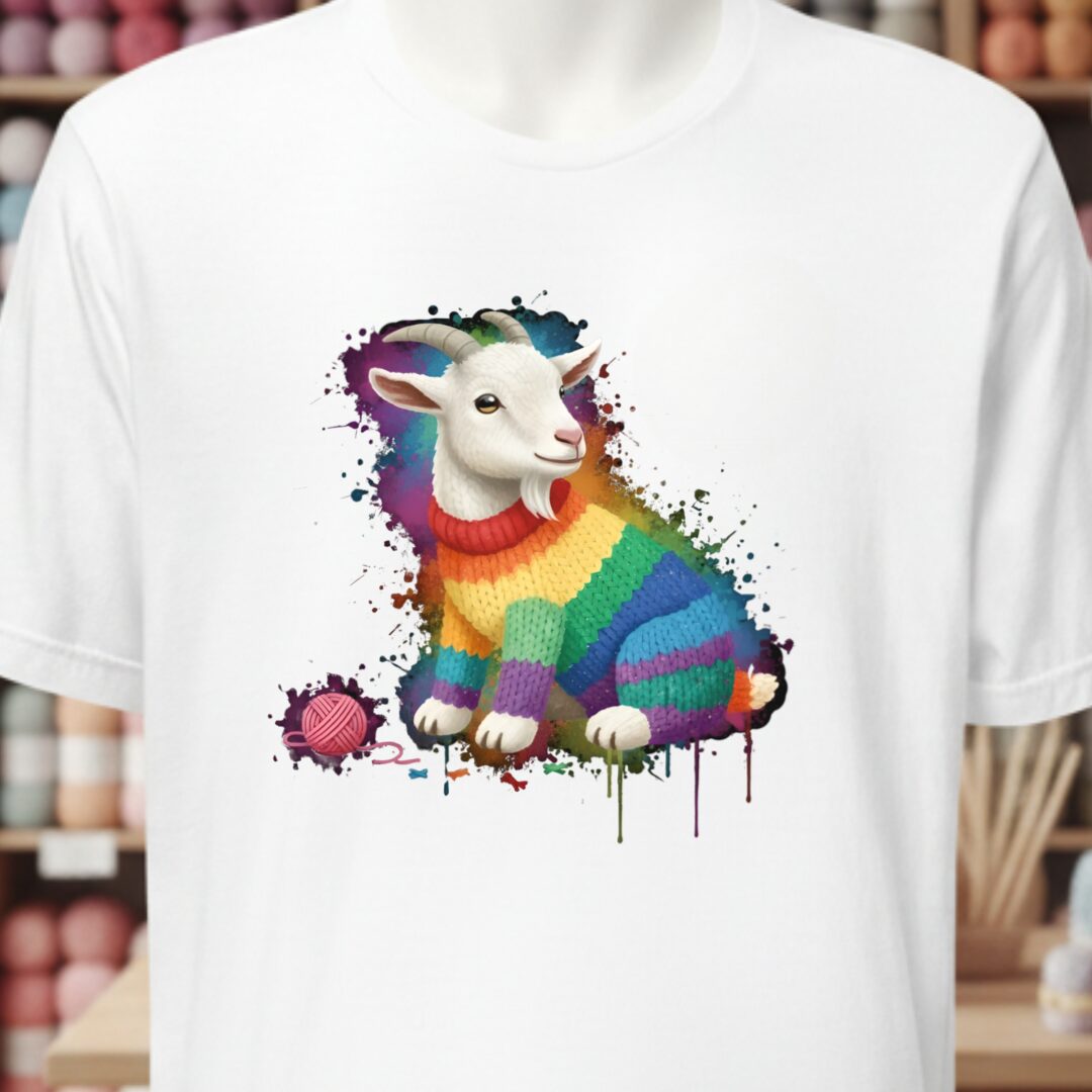 Goat Dye Splash T-Shirt White t-shirt
