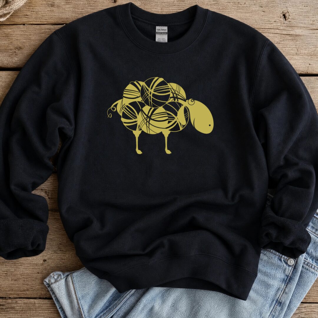 Golden Sheep Sweatshirt Black t-shirt