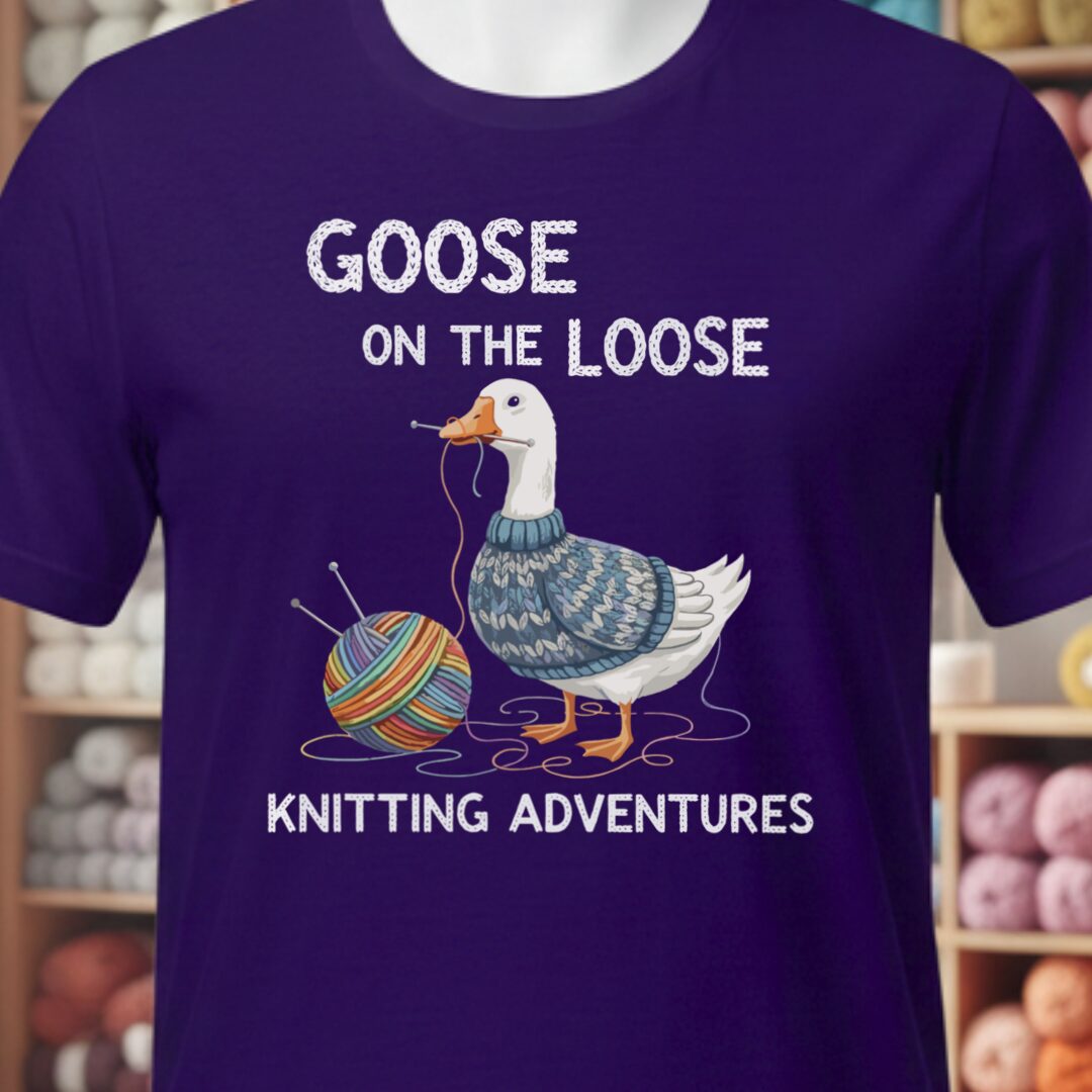 Goose on the Loose T-Shirt Purple t-shirt