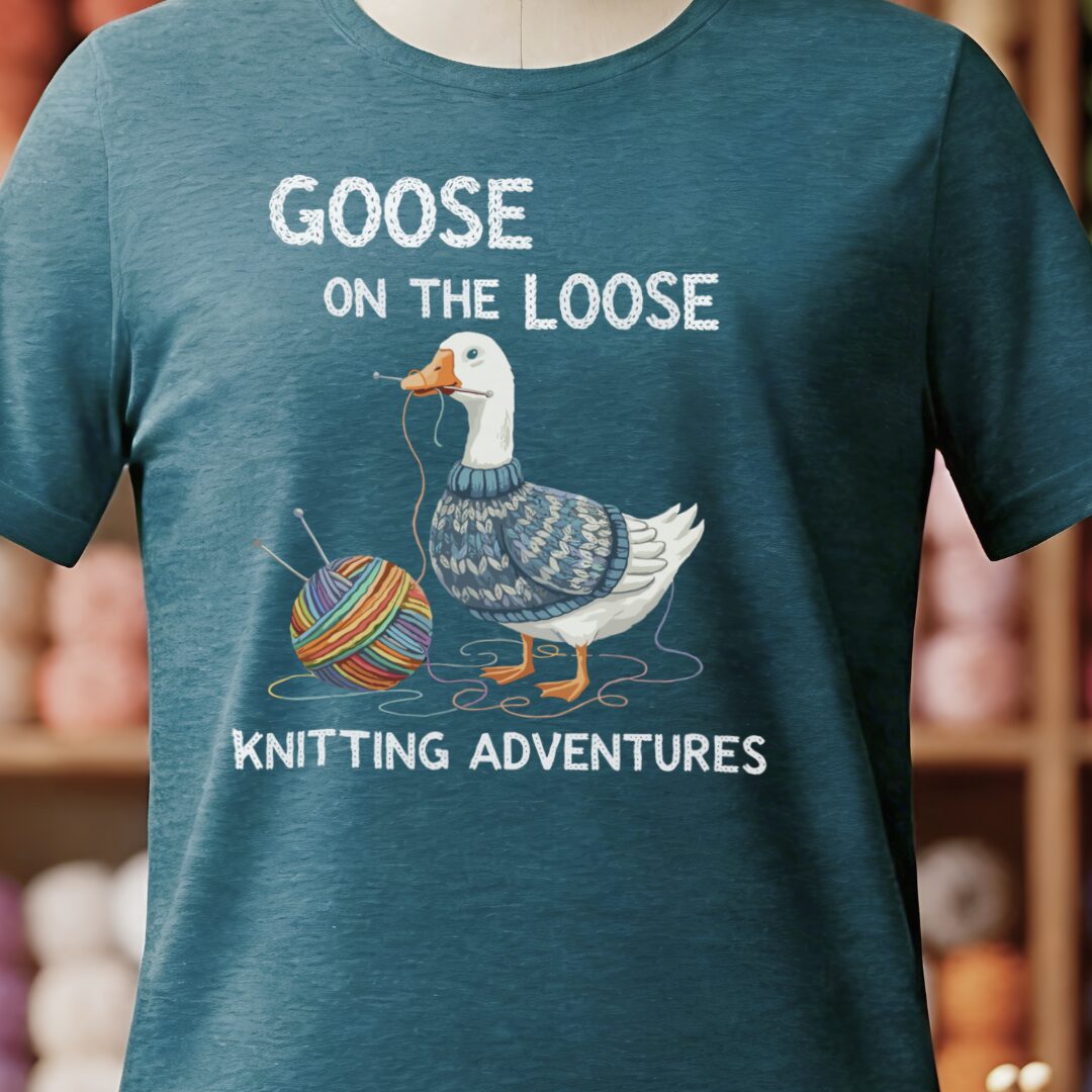 Goose on the Loose T-Shirt Teal Blue t-shirt