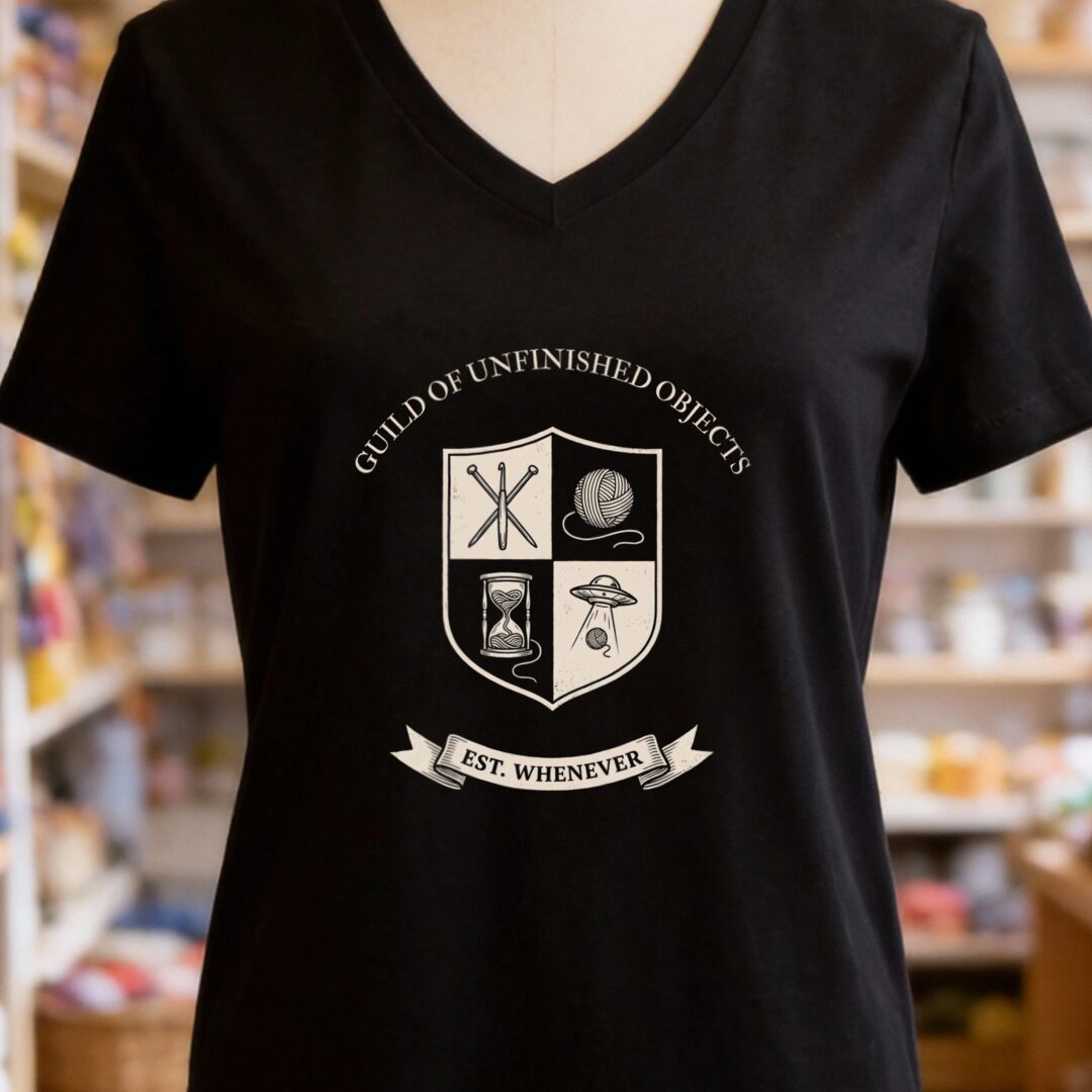Guild Of UFOs V-Neck T-Shirt Black t-shirt