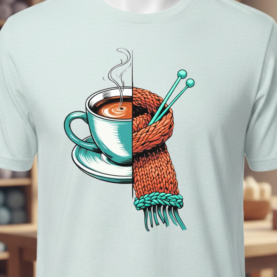 Half & Half T-Shirt Ice Blue t-shirt