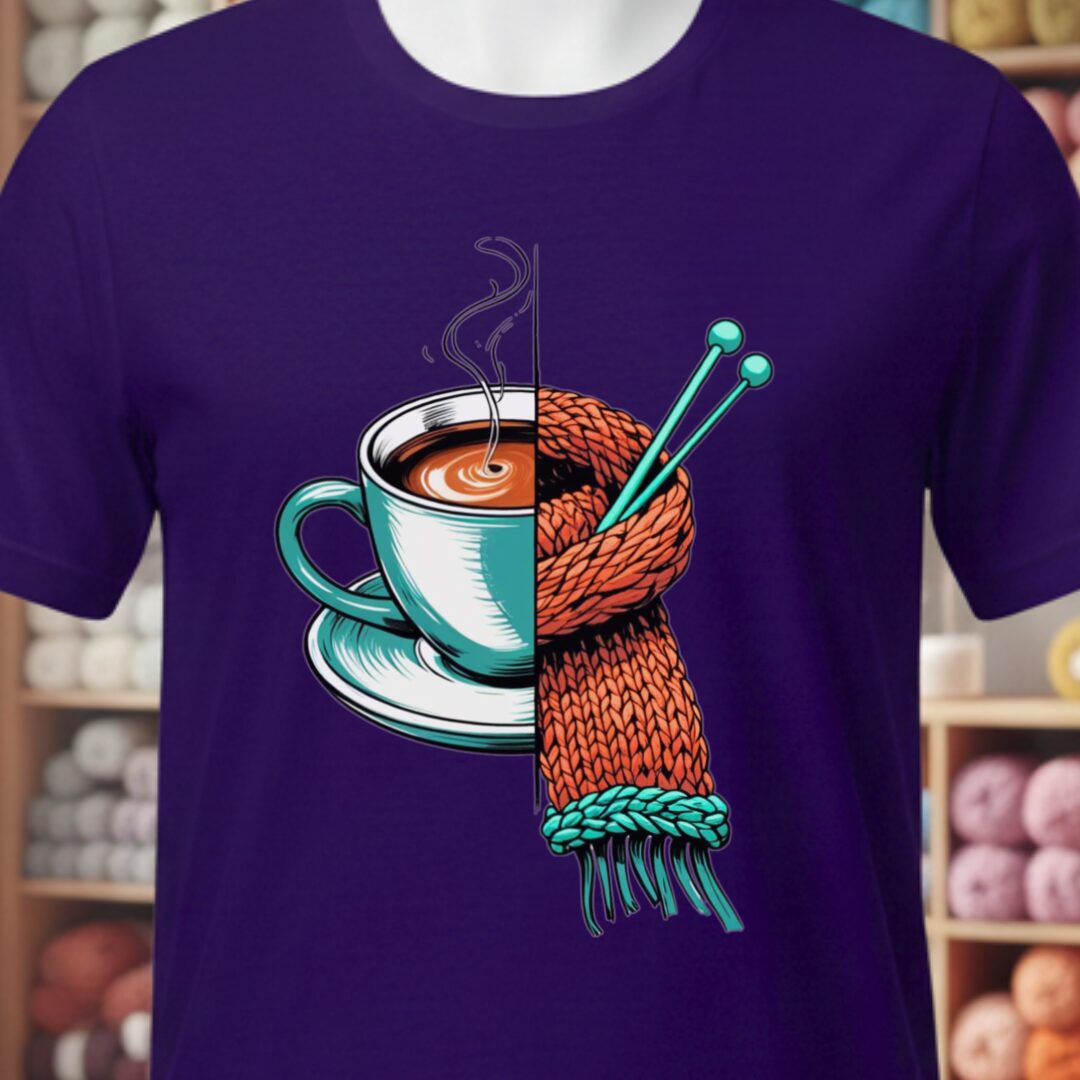 Half & Half T-Shirt Purple t-shirt