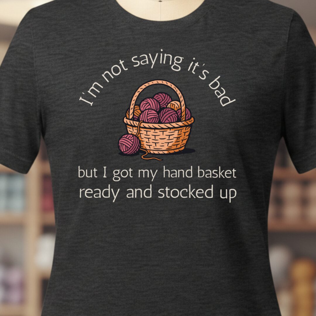 Hand Basket T-Shirt Dark Grey t-shirt