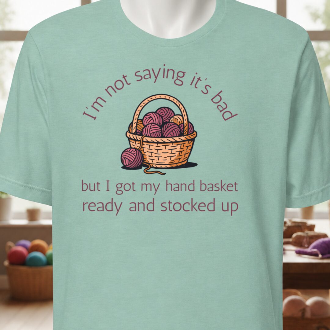 Hand Basket T-Shirt Sea Breeze t-shirt