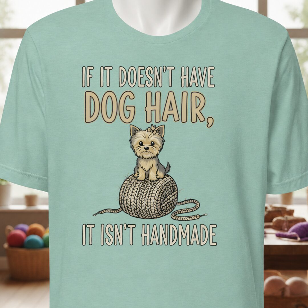 Handmade = Dog Hair T-Shirt Sea Breeze t-shirt