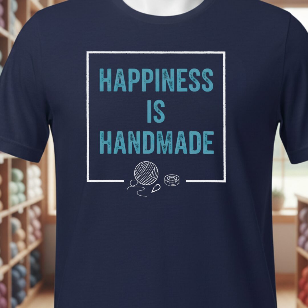 Happiness Is Handmade T-Shirt Navy t-shirt