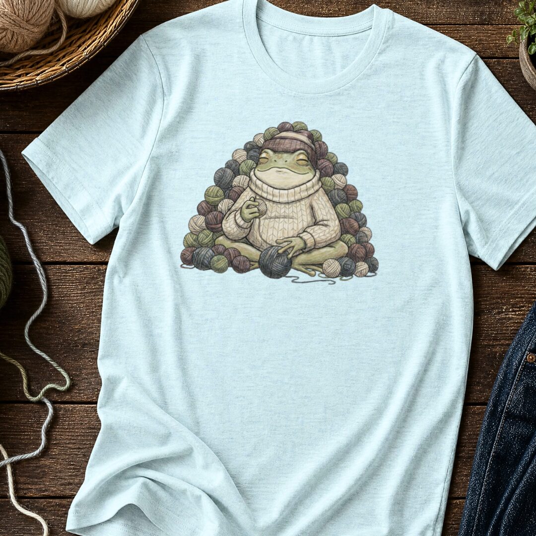 Happy Place Frog T-Shirt Ice Blue t-shirt