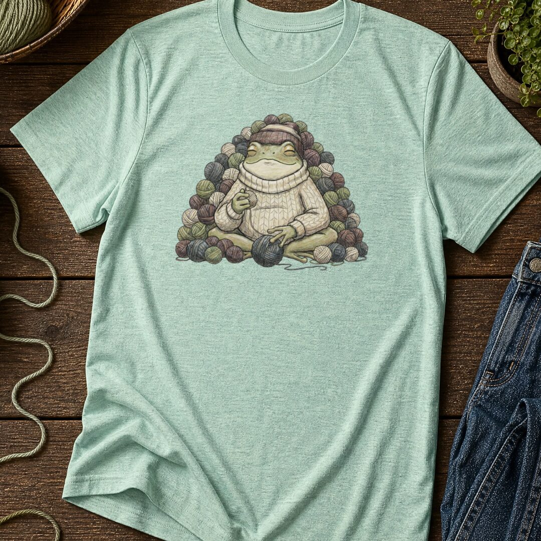 Happy Place Frog T-Shirt Sea Breeze t-shirt