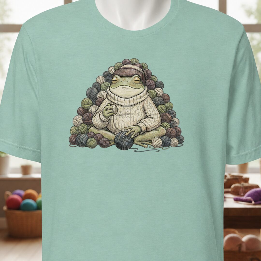 Happy Place Frog T-Shirt Sea Breeze t-shirt