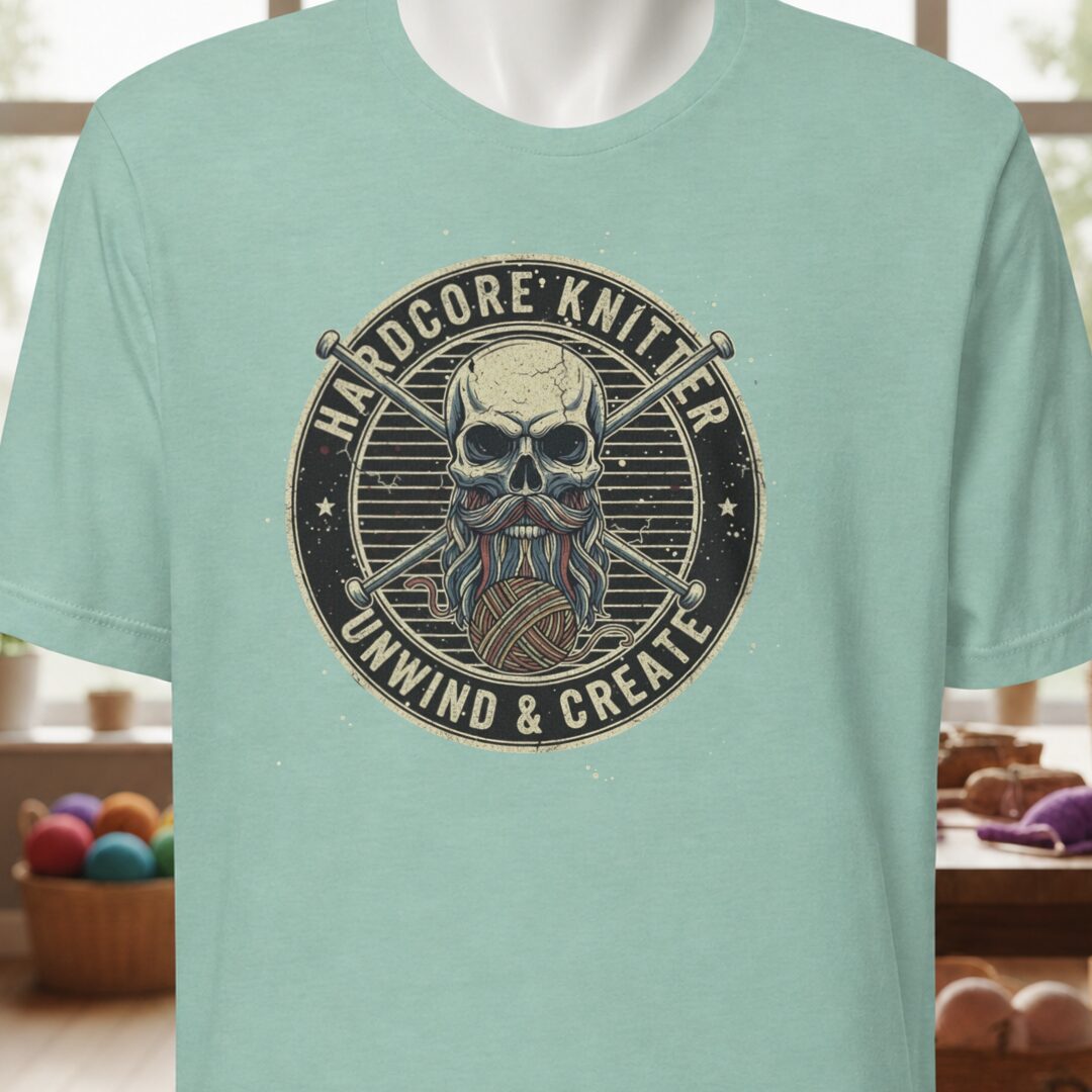 Hardcore Knitter T-Shirt Sea Breeze t-shirt