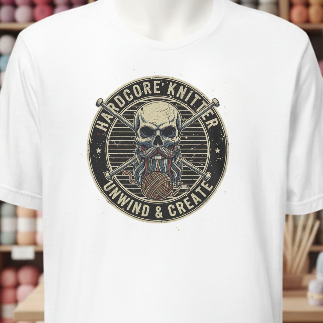 Hardcore Knitter T-Shirt White t-shirt