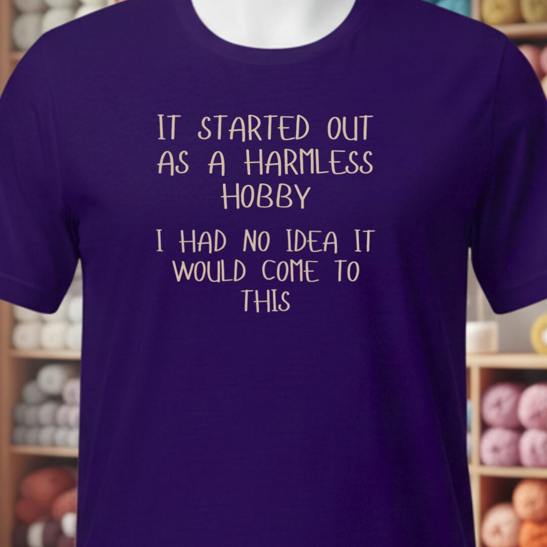 Harmless Hobby T-Shirt Purple t-shirt