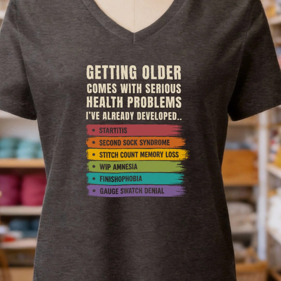 Health Conditions V-Neck T-Shirt Dark Grey t-shirt