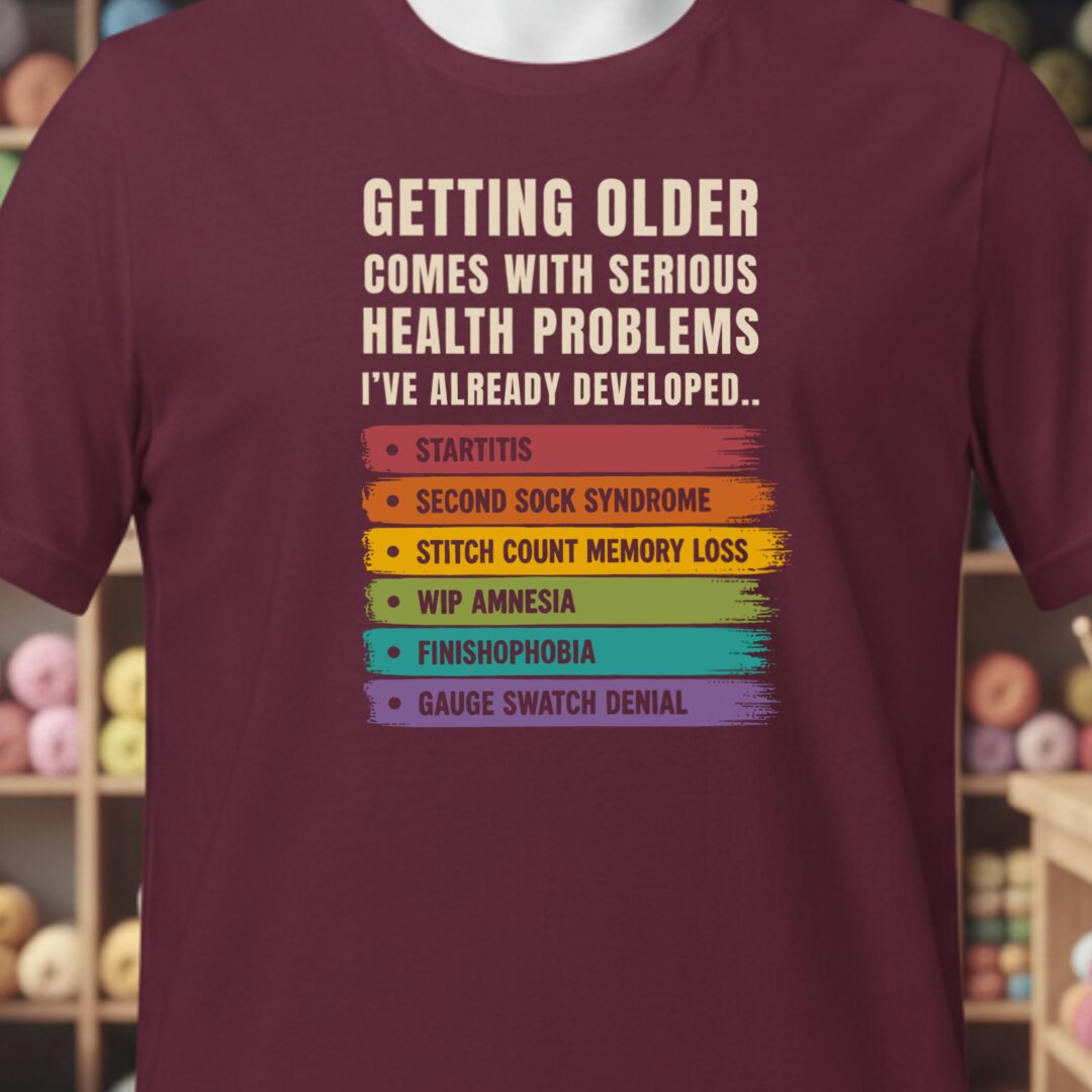 Health Conditions T-Shirt Maroon t-shirt