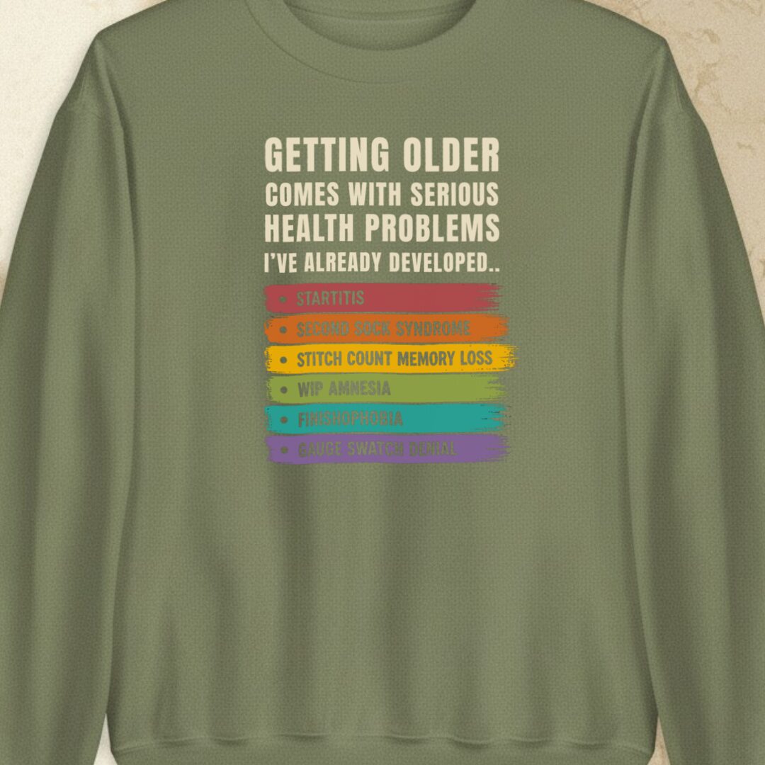 Health Conditions Military Green Sweatshirt.jpg