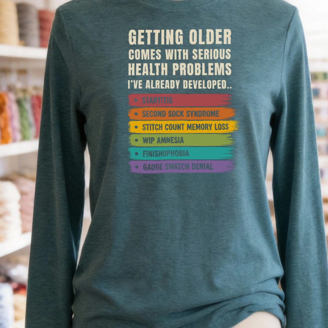 Health Conditions Long Sleeve Tee Teal Blue t-shirt