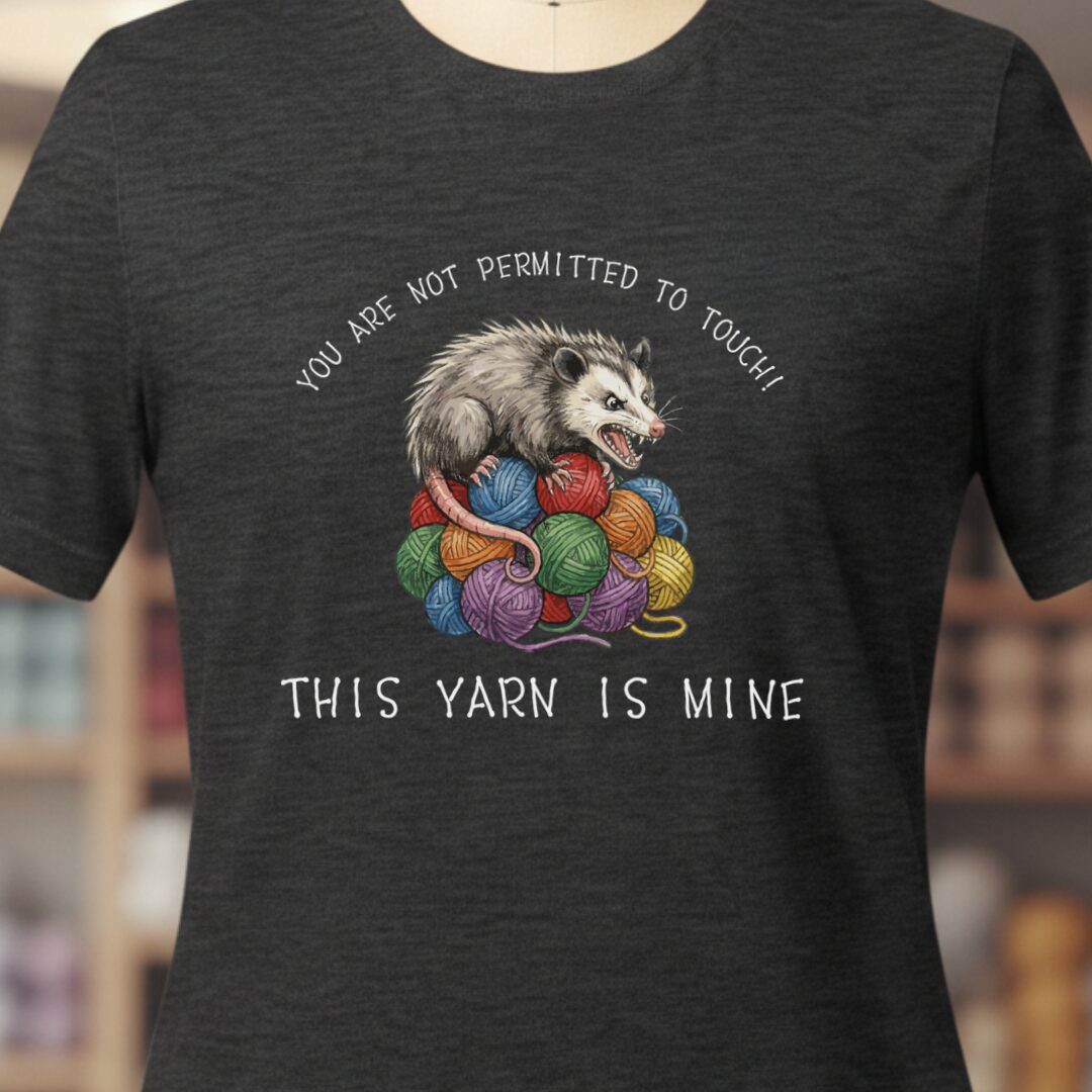 Hissing Yarn Possum T-Shirt Dark Grey t-shirt