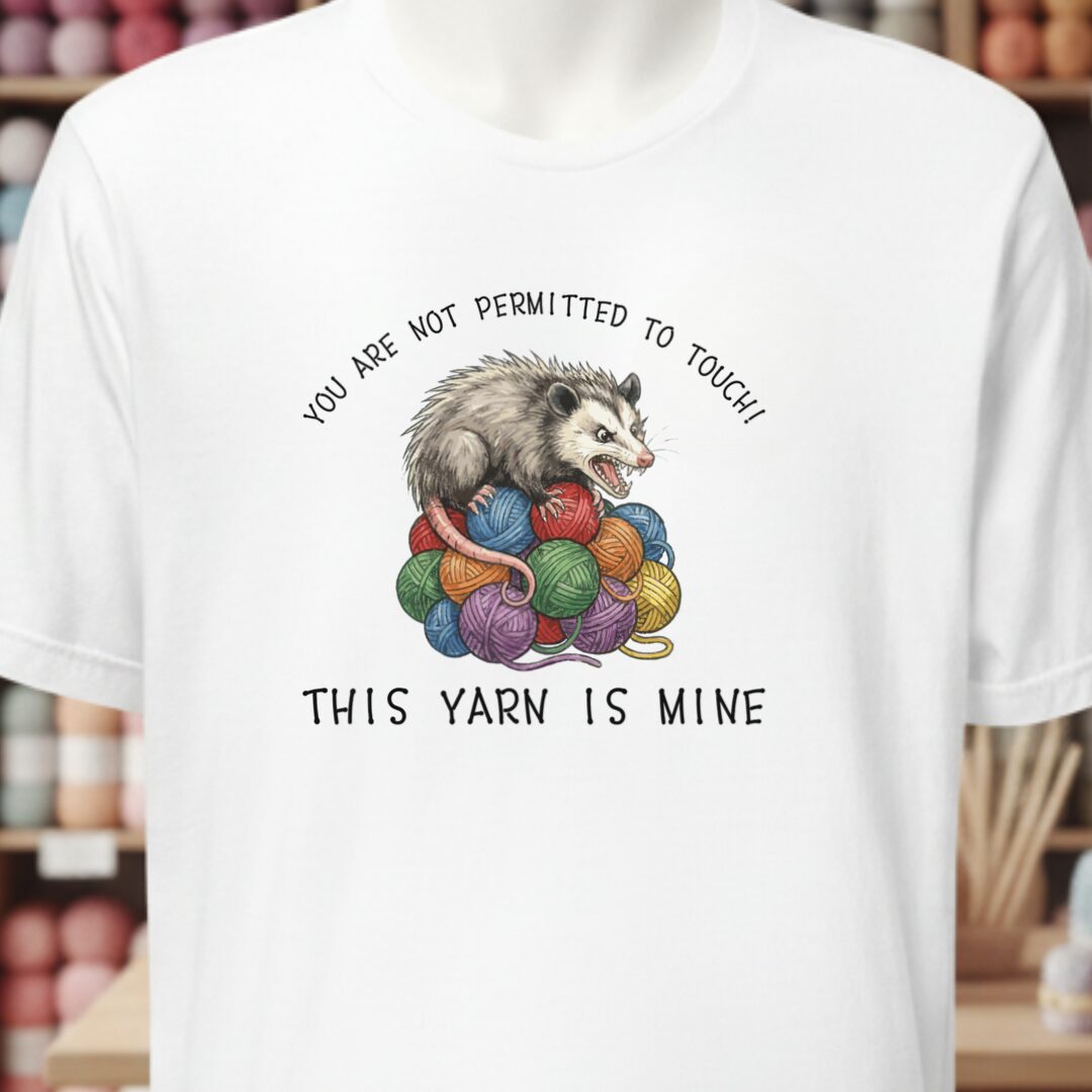 Hissing Yarn Possum T-Shirt White t-shirt