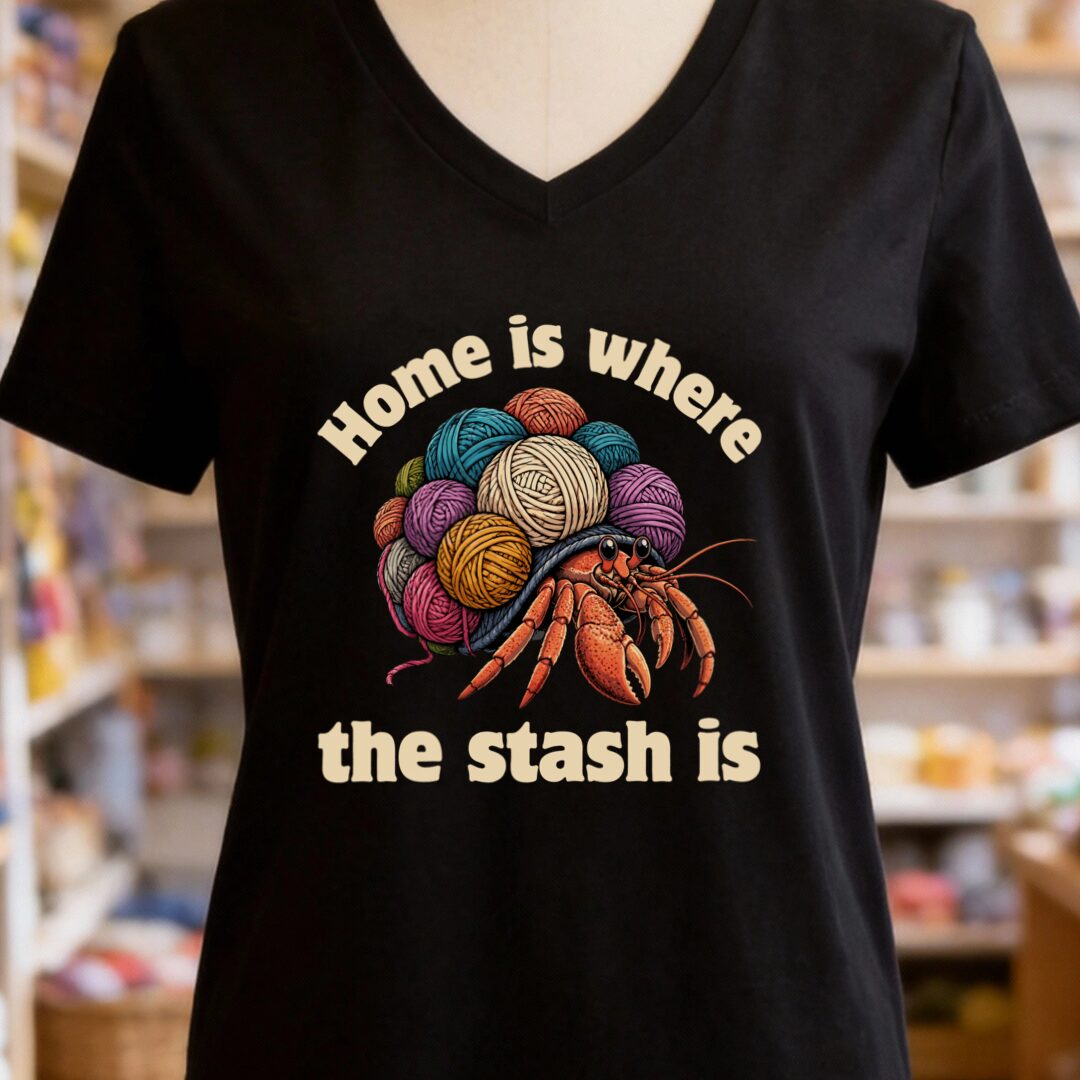 Home V-Neck T-Shirt Black t-shirt