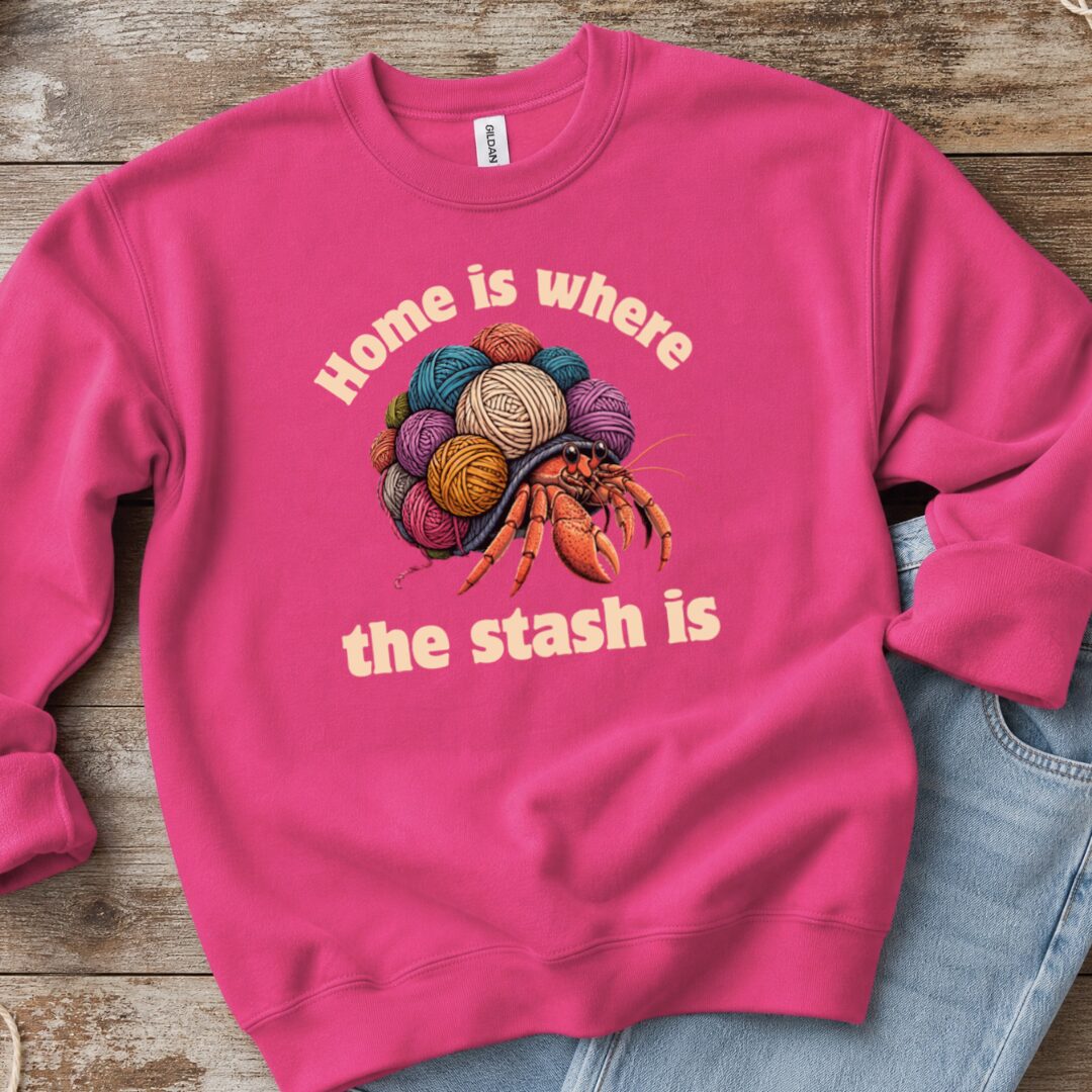 Home Sweatshirt Bright Pink t-shirt