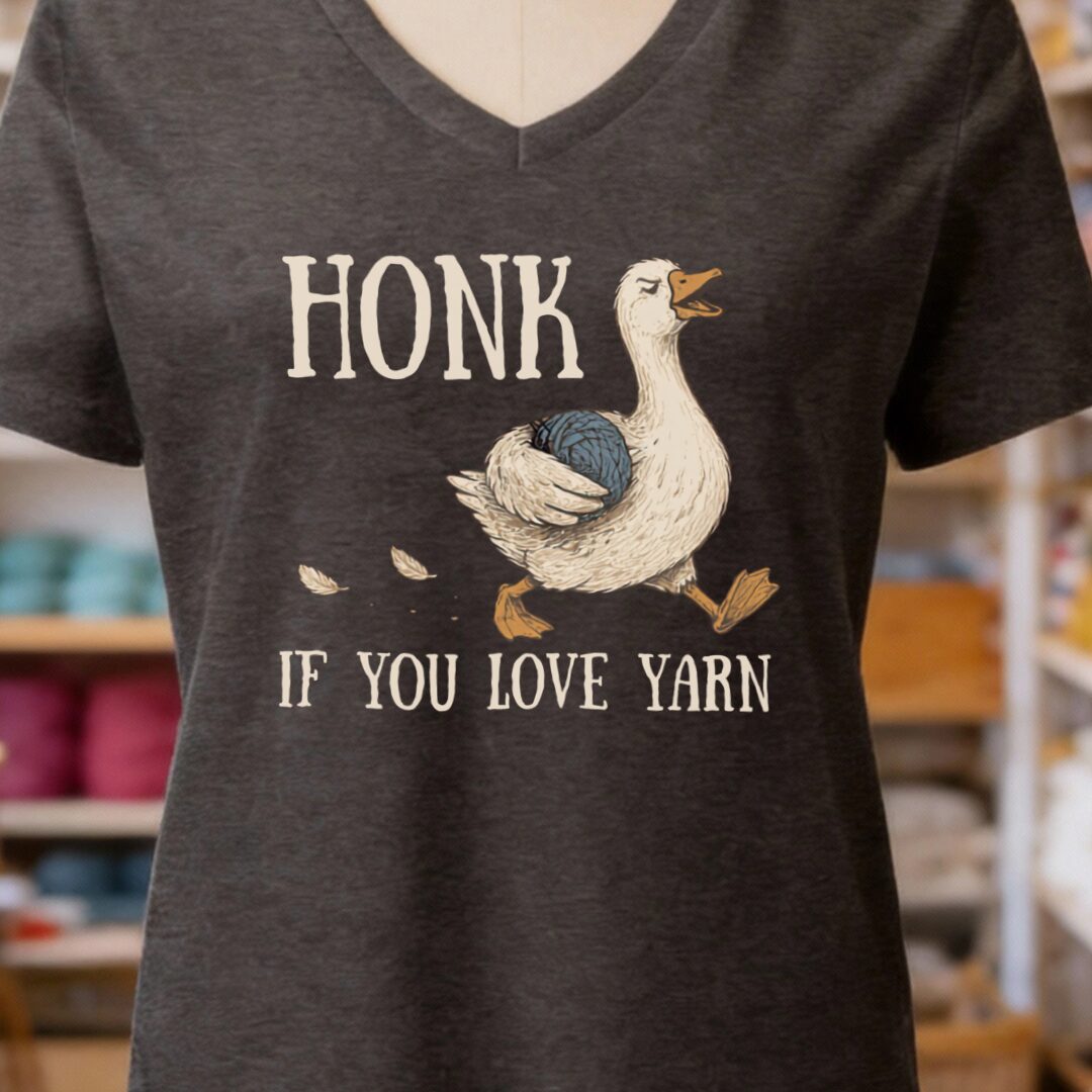 Honk Dark Grey V Neck.jpg