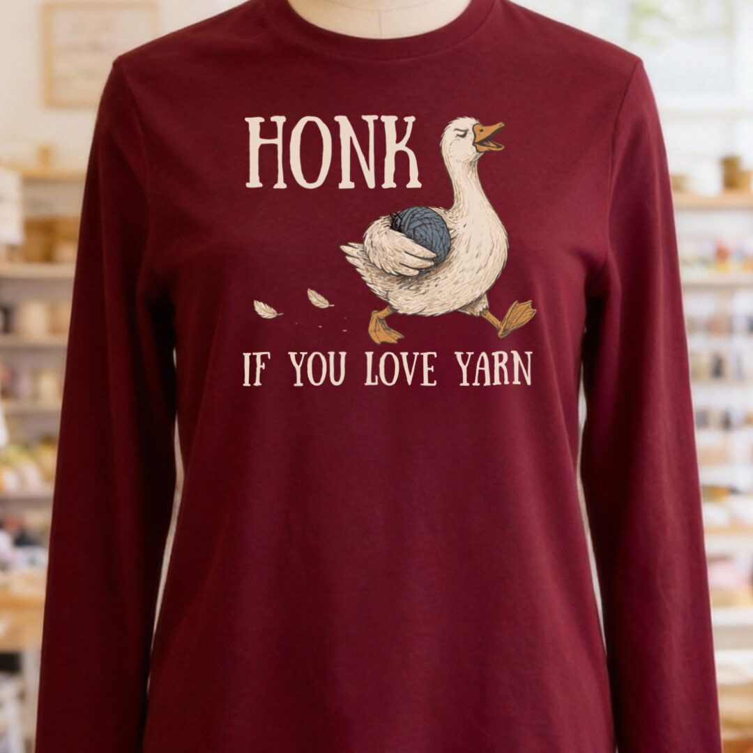 Honk Maroon Long Sleeve Tee.jpg