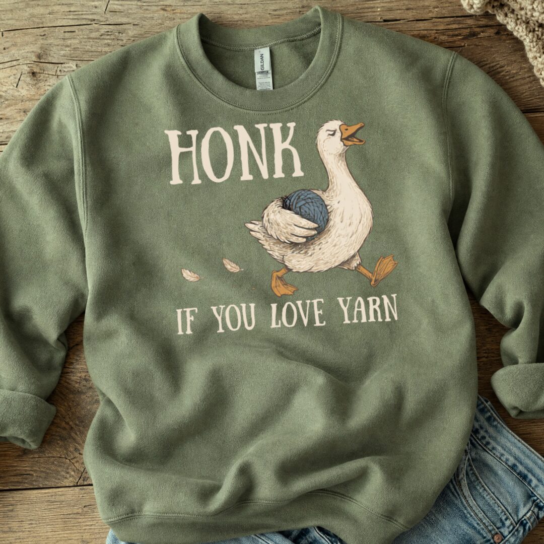 Honk Military Green Sweatshirt.jpg