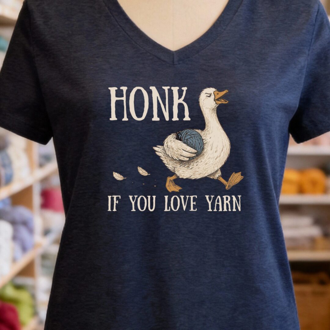 Honk Navy V Neck.jpg