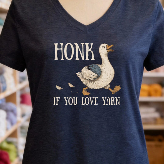 Honk Navy V Neck.jpg
