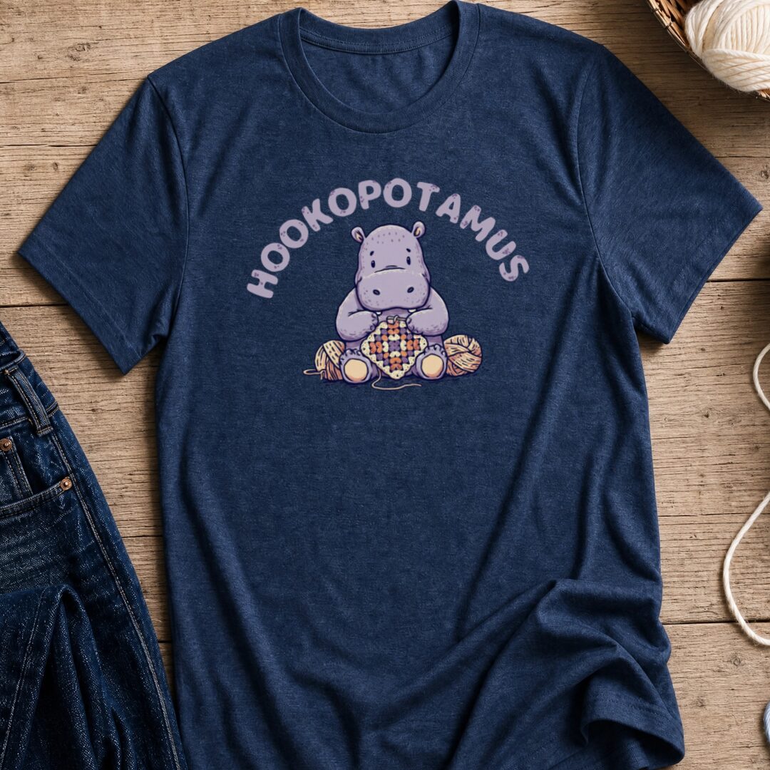 Hookopotamus T-Shirt Navy t-shirt