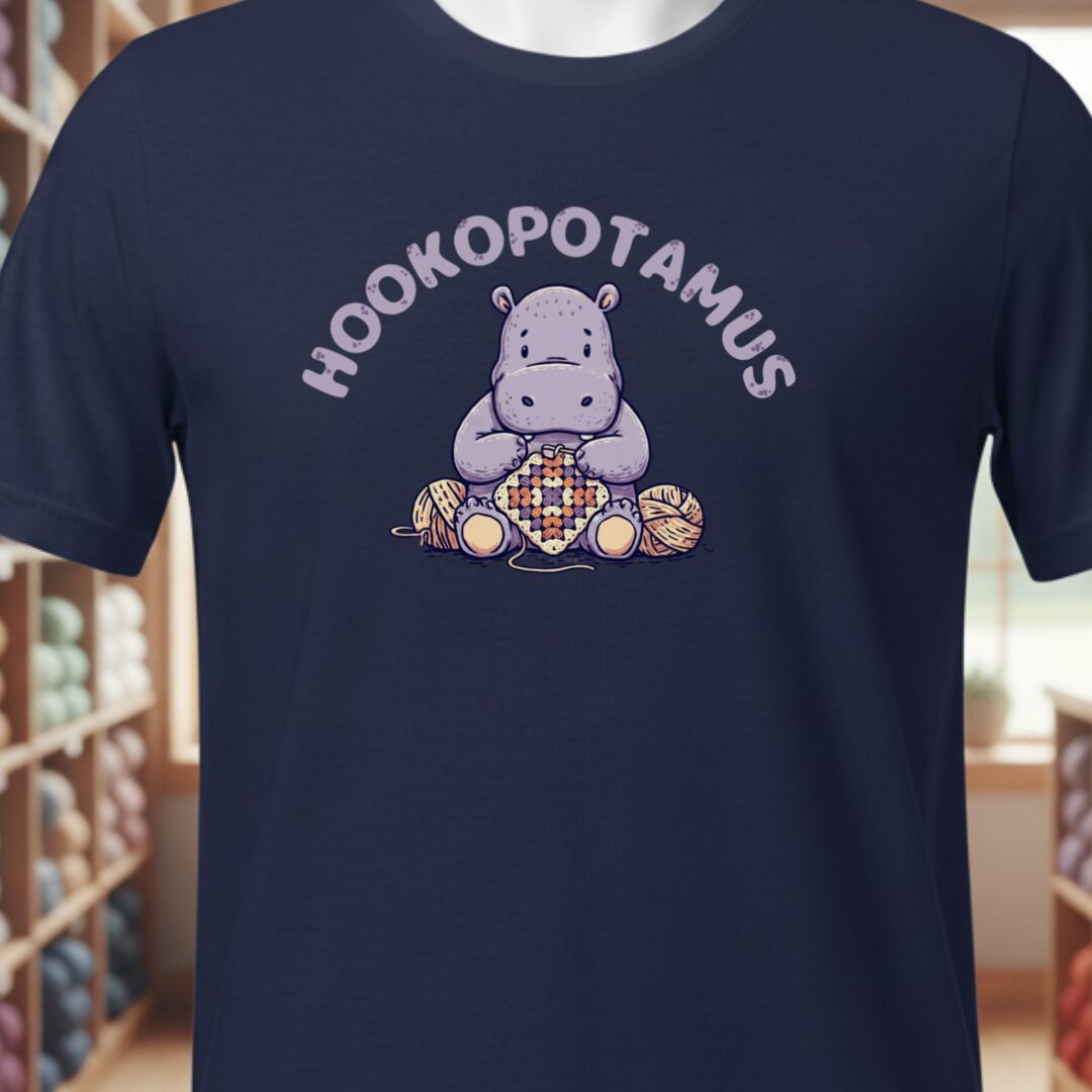 Hookopotamus T-Shirt Navy t-shirt