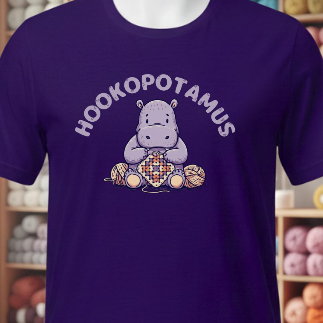 Hookopotamus T-Shirt Purple t-shirt