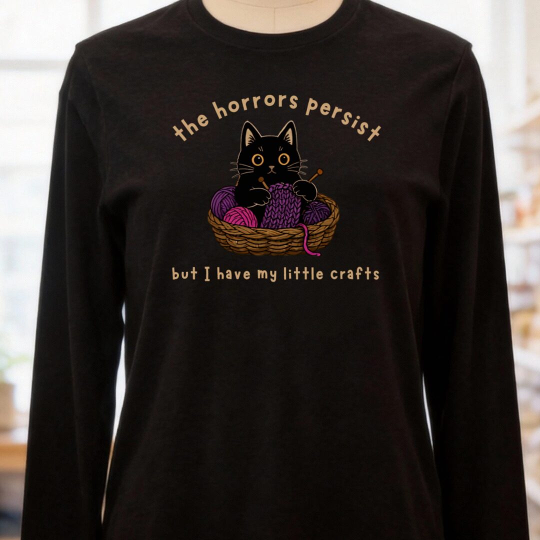 Horrors Persist Long Sleeve Tee Black t-shirt
