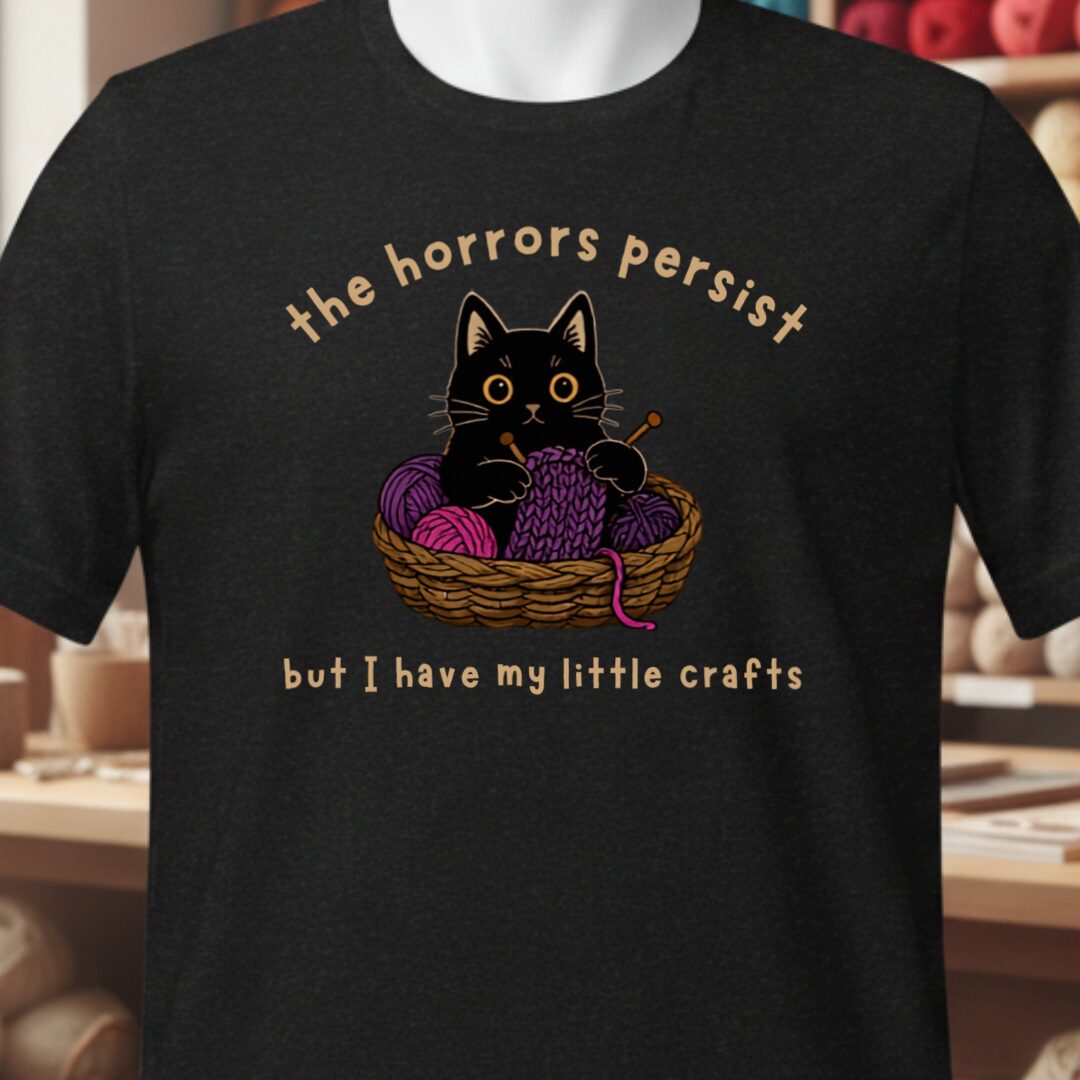 Horrors Persist Black T-Shirt.jpg