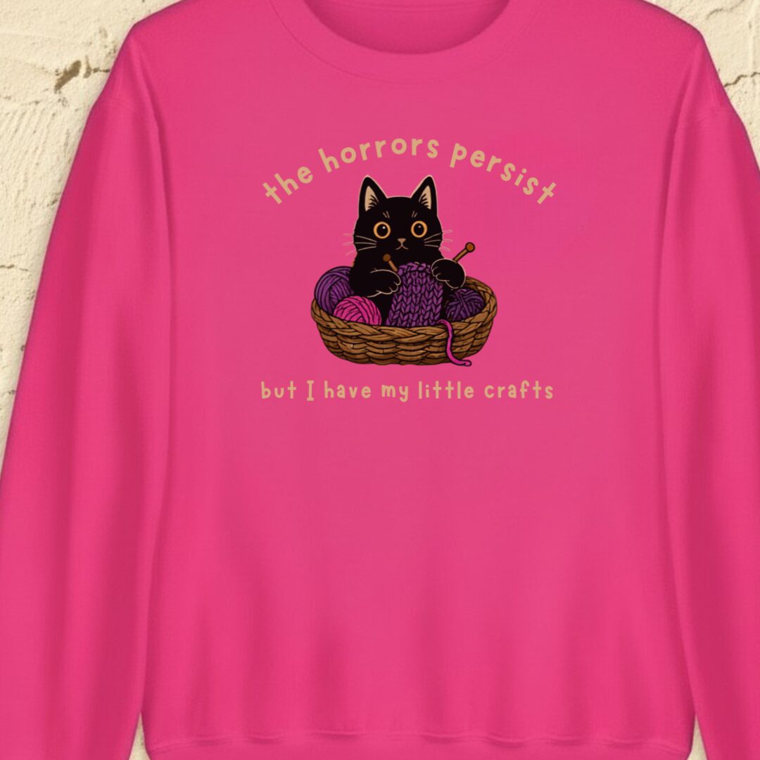Horrors Persist Bright Pink Sweatshirt.jpg