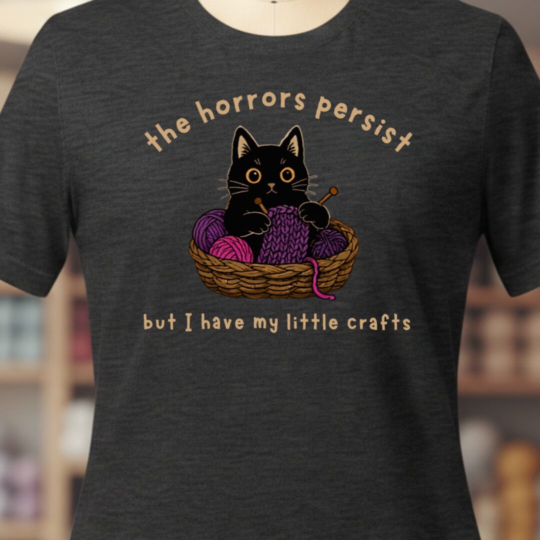 Horrors Persist Dark Grey T-Shirt.jpg