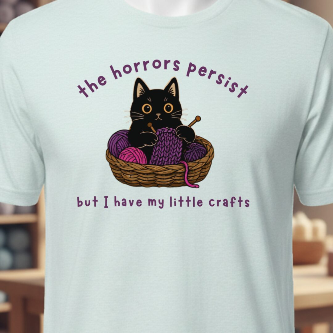Horrors Persist Ice Blue T-Shirt.jpg