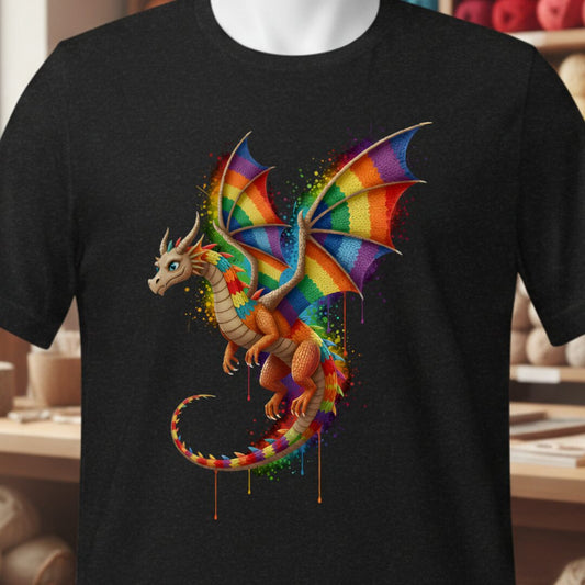 Hover Dragon Dye Splash T-Shirt Black t-shirt