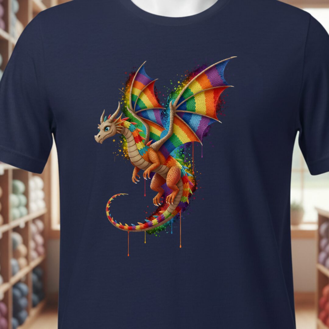 Hover Dragon Dye Splash T-Shirt Navy t-shirt