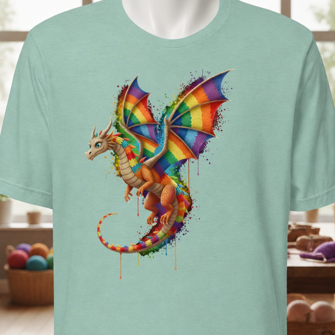 Hover Dragon Dye Splash T-Shirt Sea Breeze t-shirt