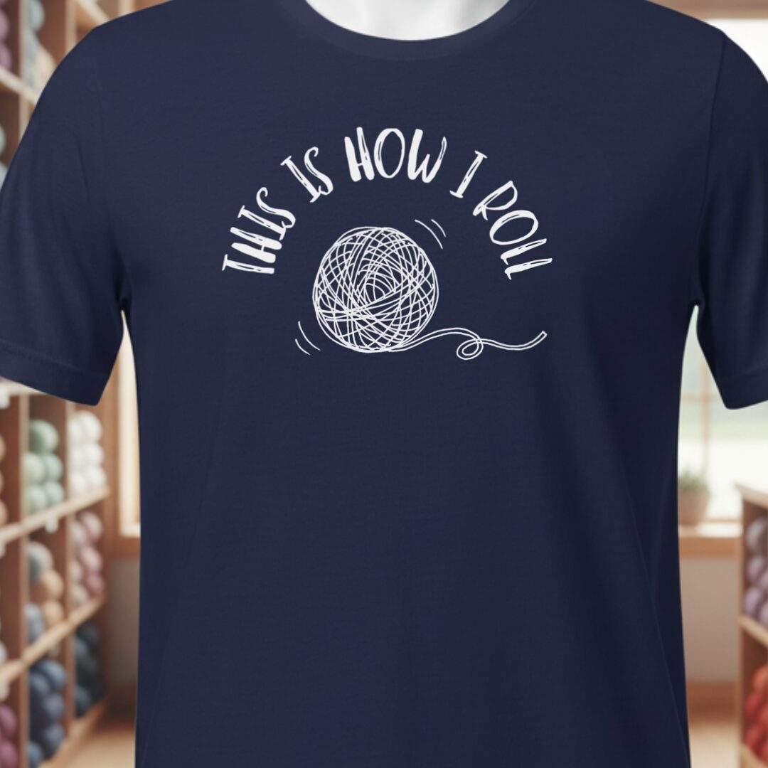 How I Roll T-Shirt Navy t-shirt